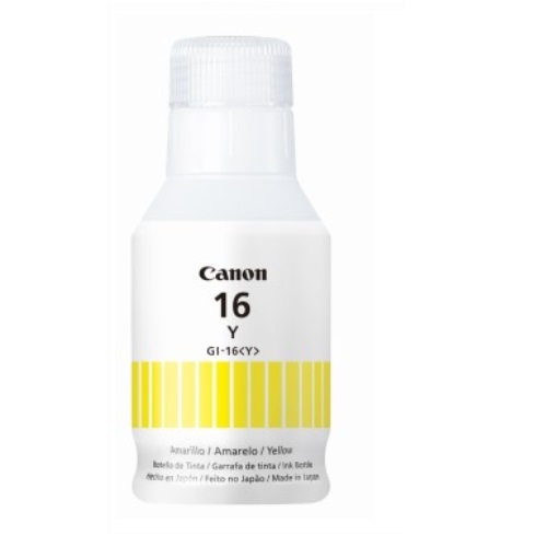 BOTELLA DE TINTA CANON GI-16 AMARILLO 167 ML PARA GX7010 4420C001AA