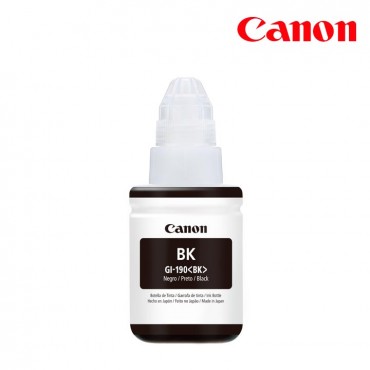 BOTELLA DE TINTA CANON GI-190 BK PARA PIXMA G110 0 G2100 G3100