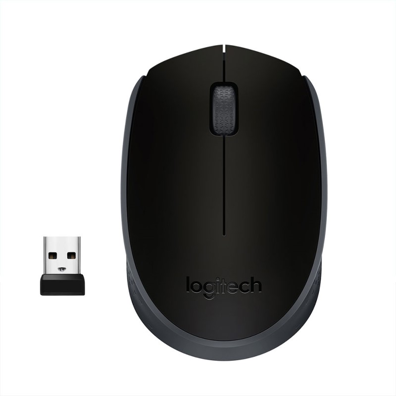 MOUSE LOGITECH M170 OPTICO USB PLUG & PLAY 1,000DPI BLACK (910-004940)