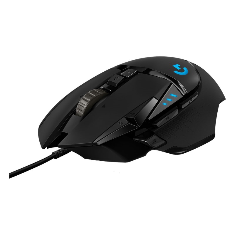 MOUSE LOGITECH G502 HERO USB 25,600DPI RGB LIGHTSYNC BLACK(910-005550)