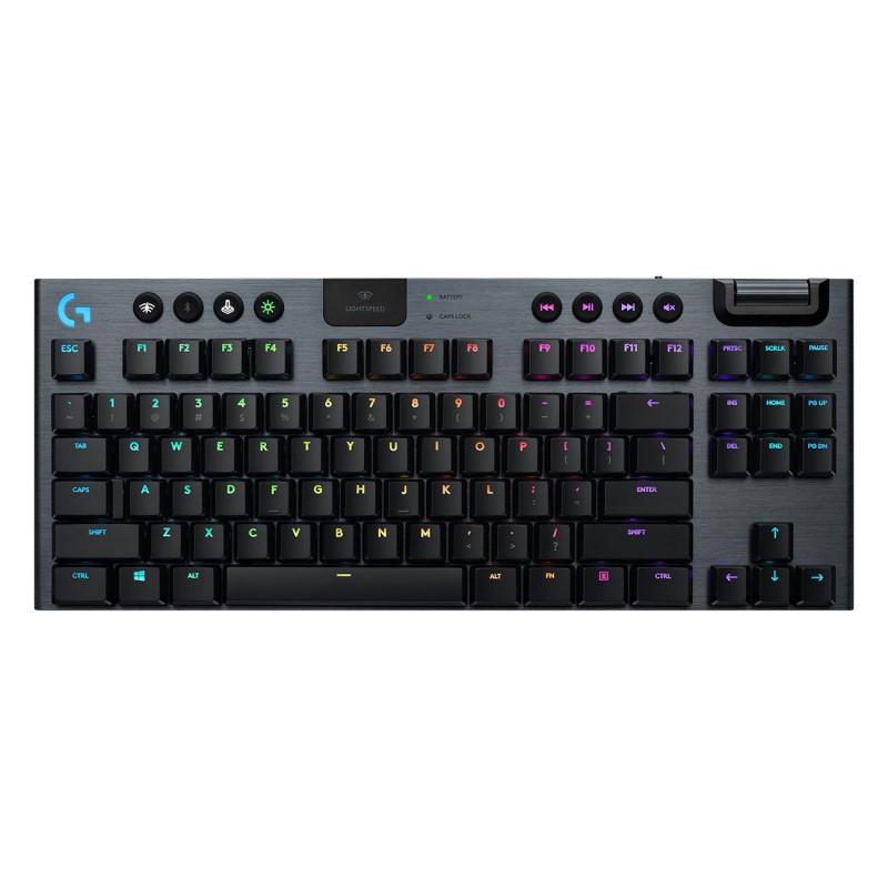 TECLADO LOGITECH G915 TKL LIGHTSPEED USB BT RGB BLACK (920-009495)