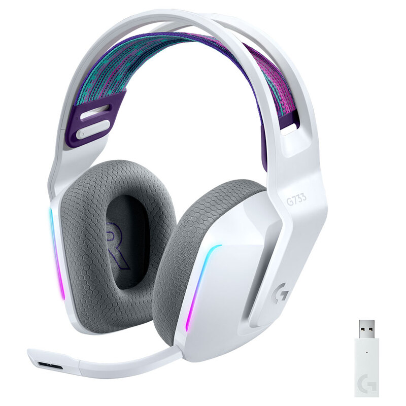 DIADEMA LOGITECH G733 LIGHTSPEED RGB USB PC MC PS4 WHITE (981-000882)