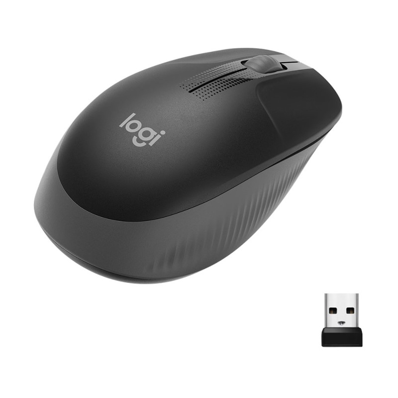 MOUSE LOGITECH M190 OPTICO USB PLUG&PLAY 1000DPI CHARCOAL (910-005902)