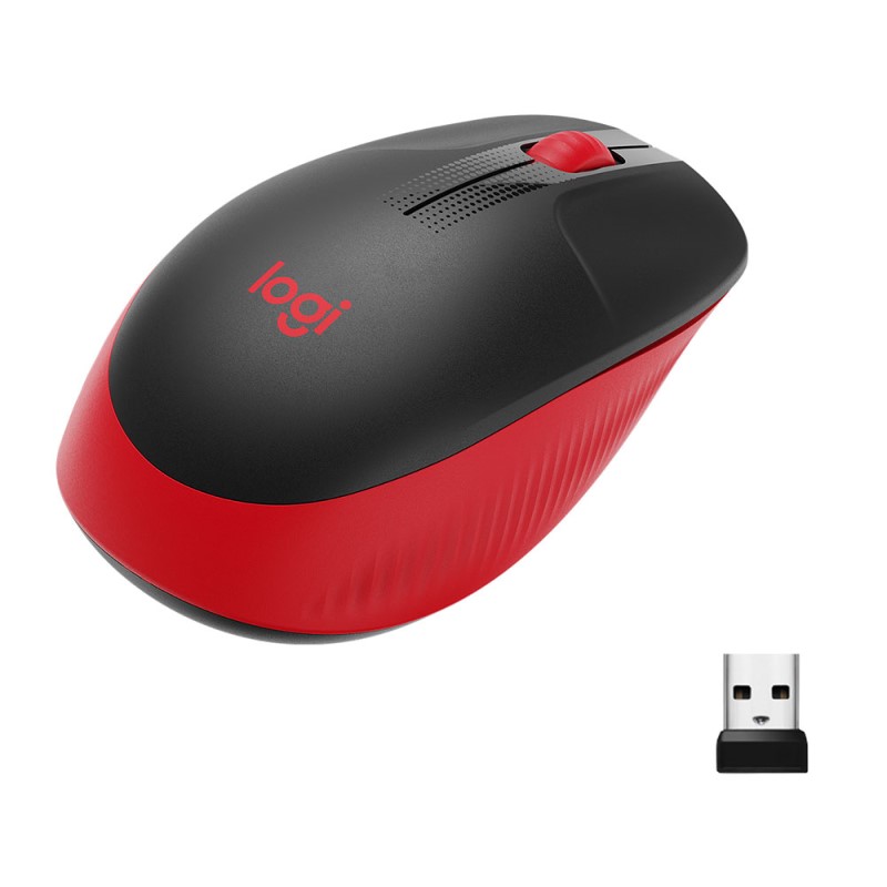 MOUSE LOGITECH M190 OPTICO USB PLUG & PLAY 1,000 DPI RED (910-005904)