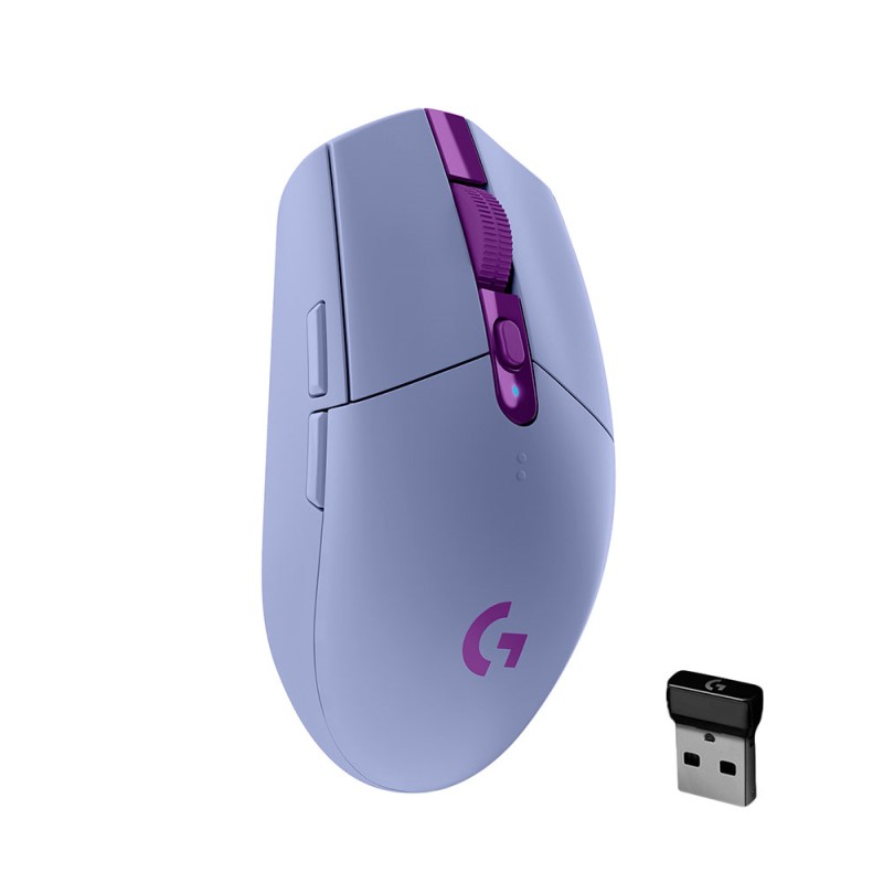 MOUSE LOGITECH G305 LIGHTSPEED HERO USB 12,000DPI LILAC (910-006021)