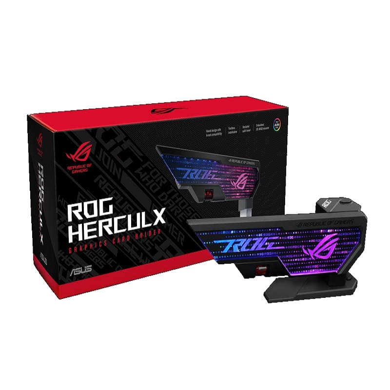 SOPORTE PARA TARJETA DE VIDEO XH01/GRY/ARGB/VGA HOLDER// ROG HERCULX