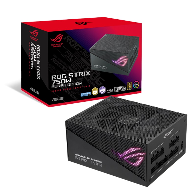 FUENTE DE PODER ASUS ROG-STRIX-750G-AURA-GAMING 750W GOLD 80 PLUS