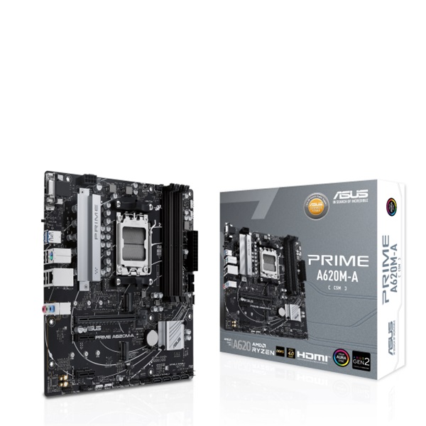 TARJETA MADRE ASUS PRIME A620M-A-CSM AM5 DDR5/MATX/M.2/DP/HDMI