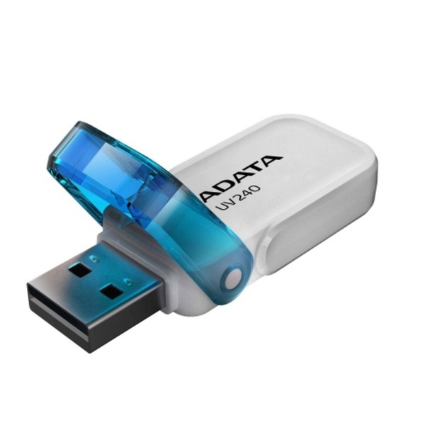 MEMORIA FLASH ADATA UV240 32GB BLANCO 2.0 (AUV240-32G-RWH)