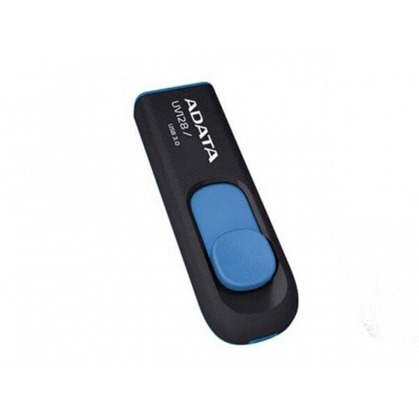 MEMORIA FLASH ADATA UV128 32GB USB 3.2 NEGRO/AZUL (AUV128-32G-RBE)