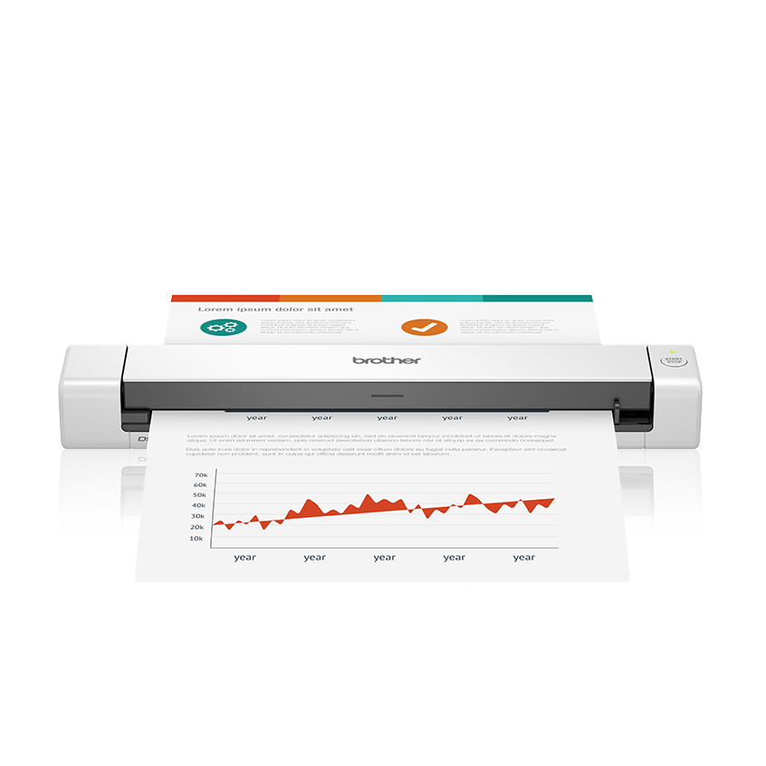 ESCANER BROTHER PORTATIL DS640 DE 15PPM, USB