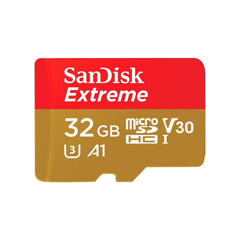 MEMORIA SANDISK MICRO SDHC EXTREME 32GB A1 V30 U3 (SDSQXAF-032G-GN6MA)