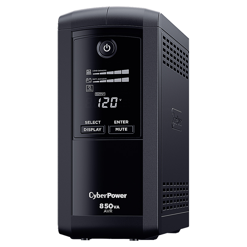 UPS/NO BREAK CYBERPOWER CP850AVRLCDa 850VA/510W LCD/AVR/9 CONT