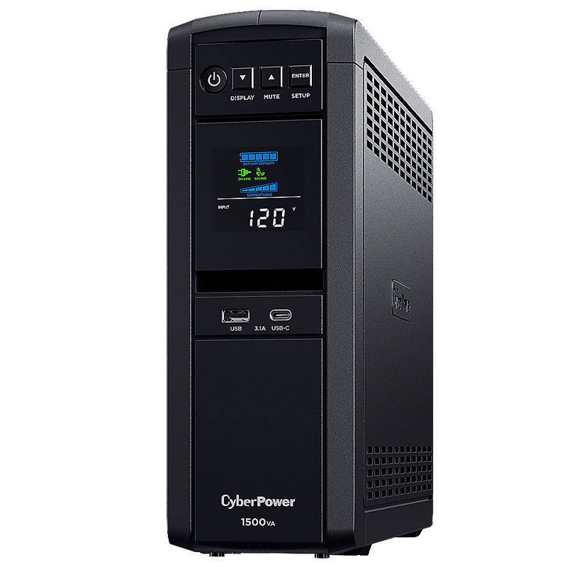 UPS/NO BREAK CYBERPOWER CP1500PFCLCDa 1500VA/1000W PFC ACTIVAS 12CONT