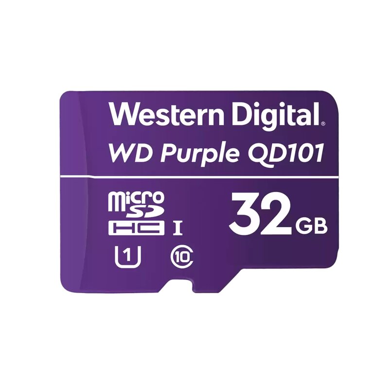 MEMORIA WD PURPLE MICRO SDXC 128GB CL10 U1 QD101 (WDD128G1P0C)