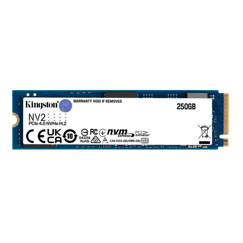 (ED) UNIDAD SSD KINGSTON NV2 250GB M.2 2280 NVMe 3000MB/s(SNV2S/250G)