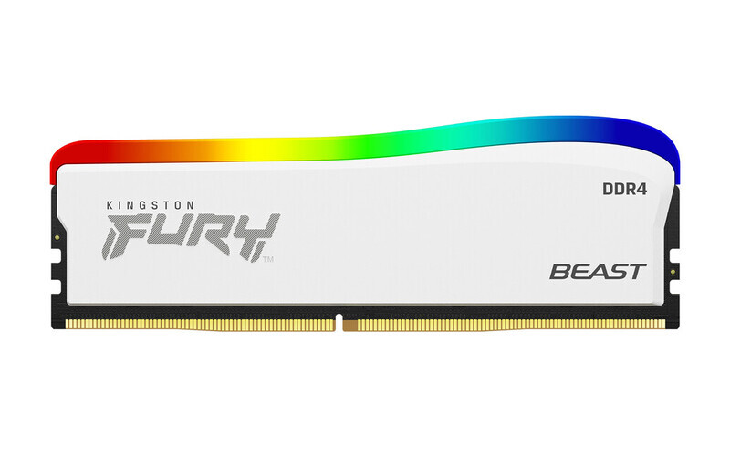 MEMORIA DDR4 KINGSTON FURYBEAST WHITE RGB 16GB 3600MHZ(KF436C18BWA/16)