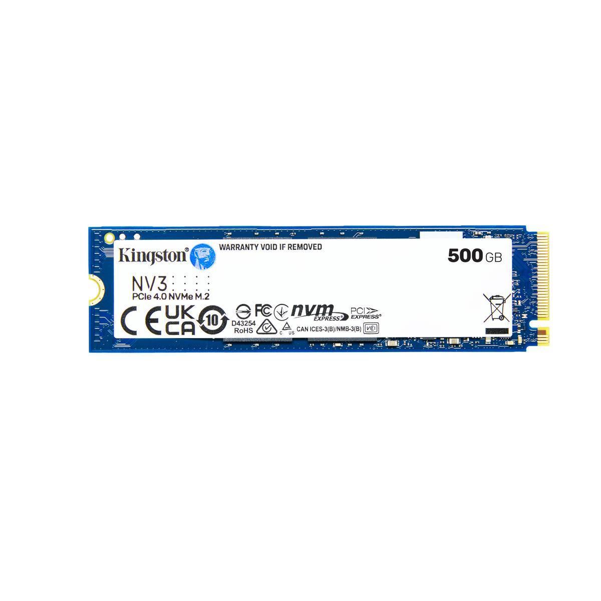 UNIDAD SSD KINGSTON NV3 500G M.2 2280 NVMe 6000MB/S (SNV3S/500G)