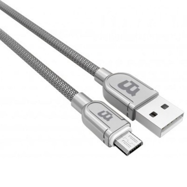 CABLE BLACKPCS (CA-EXCELENCE) V8 PLATA 1M TEJIDO 2.1A (CASMTE-3)