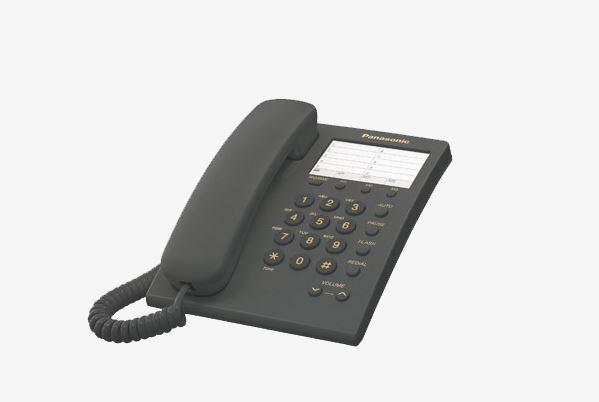 PANASONIC TELEFONO ALAMBRICO BASICO 13 MEMORIAS NEGRO(KX-TS550MEB)