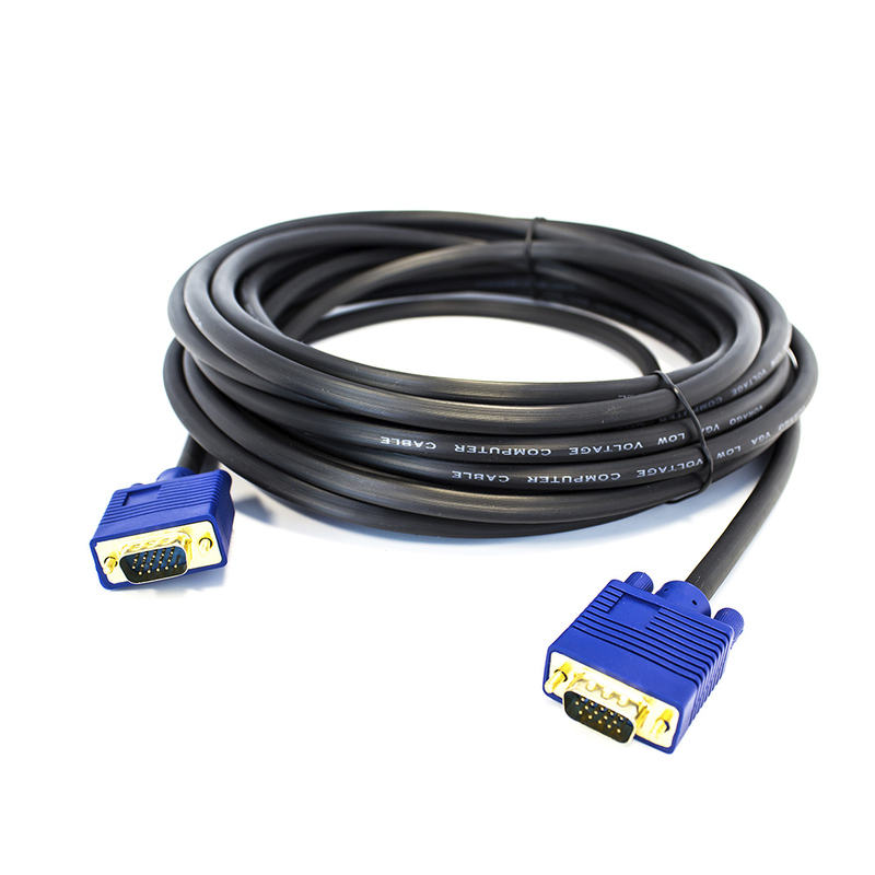 CABLE VORAGO VGA MACHO-MACHO 10 METROS NEGRO CAB-205