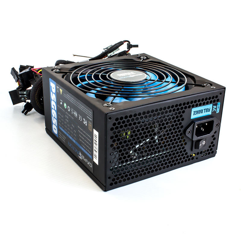 FUENTE DE PODER GAME FACTOR 650WATTS 80 PLUS BRONZE VENT. 120MM PSG650