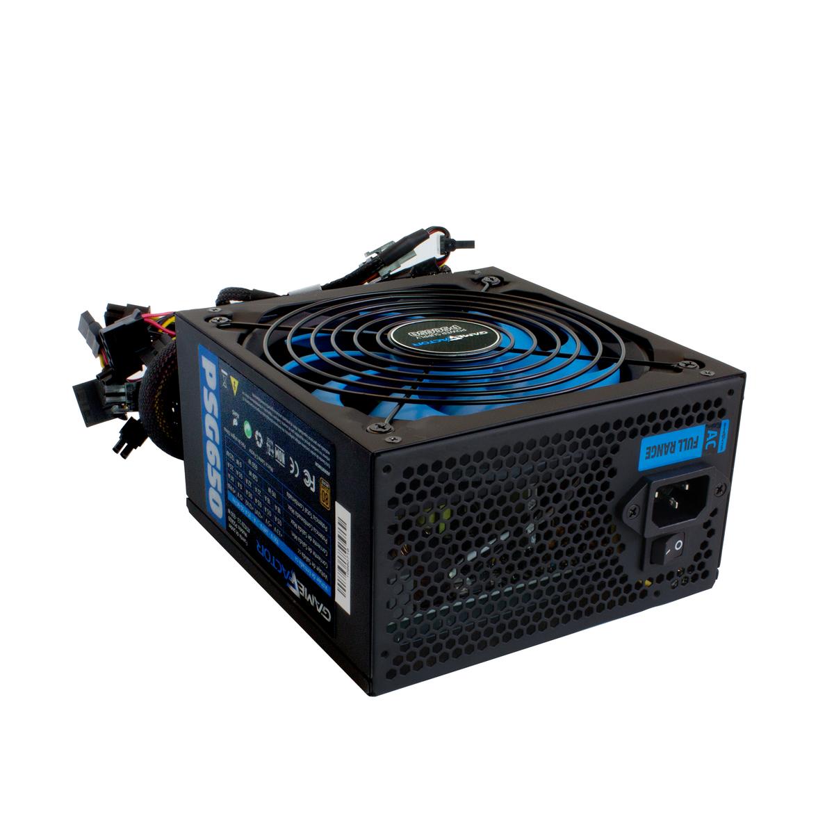 (OB) FUENTE DE PODER GAME FACTOR 650WATTS 80 PLUS BRONZE VENT. 120MM PSG650