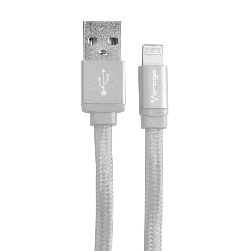 CABLE VORAGO USB-APPLE LIGHTNING (8 PINES) 1 METRO BLANCO CAB-119-WH