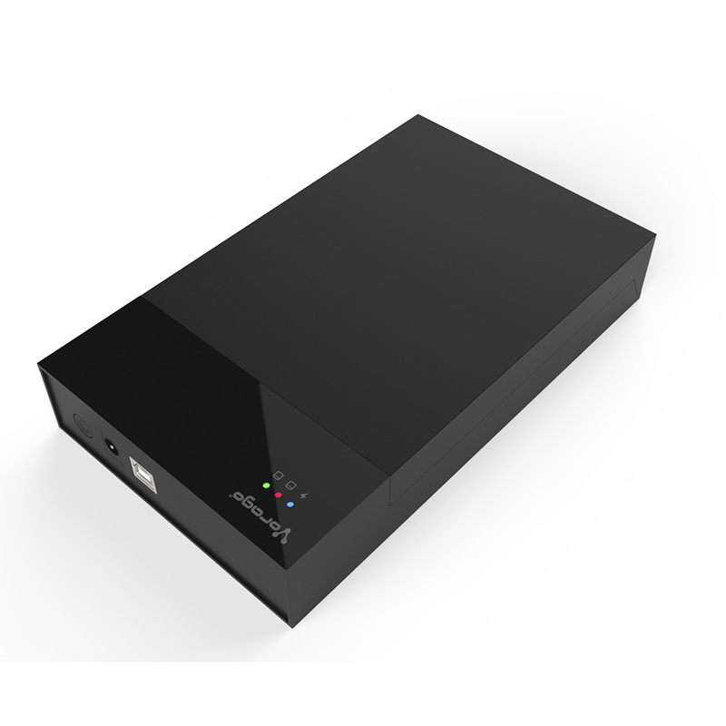 ENCLOSURE VORAGO DD 2.5/3.5 USB 2.0 SATA SOP. HASTA 4 TB NEGRO HDD-300