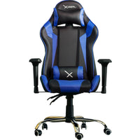 SILLA GAMER XZEAL NEG/AZUL ACERO, PVC ALTO DESEMPEÑO (ZXSXZ10A)