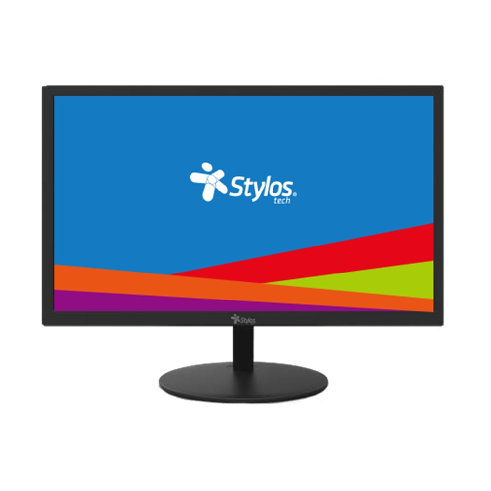 MONITOR STYLOS SMOT1 18.5" 60HZ 5MS LED HD HDMI VGA VESA NEGRO STPMOT1B