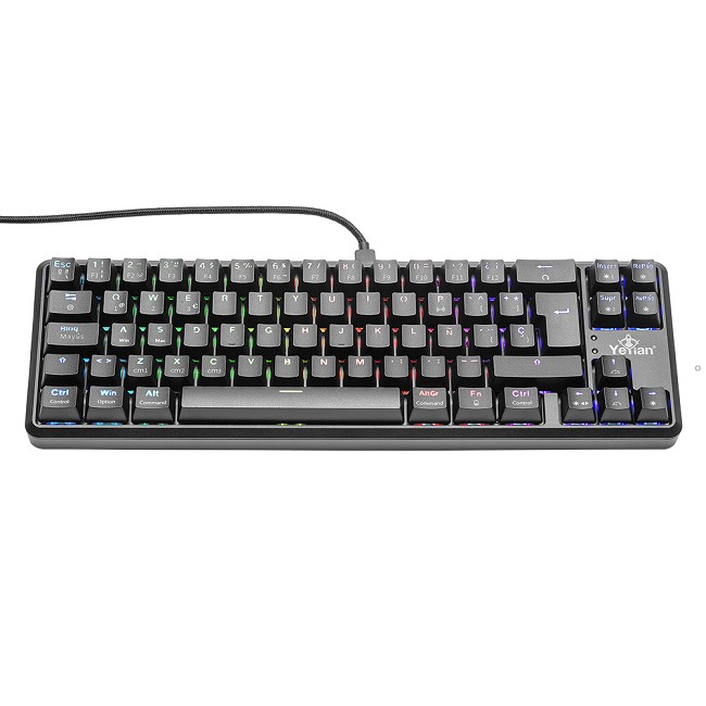 TECLADO GAMER YEYIAN YTM-28210B AKIL S3500 MECANIC SWITCH AZUL RGB/BT