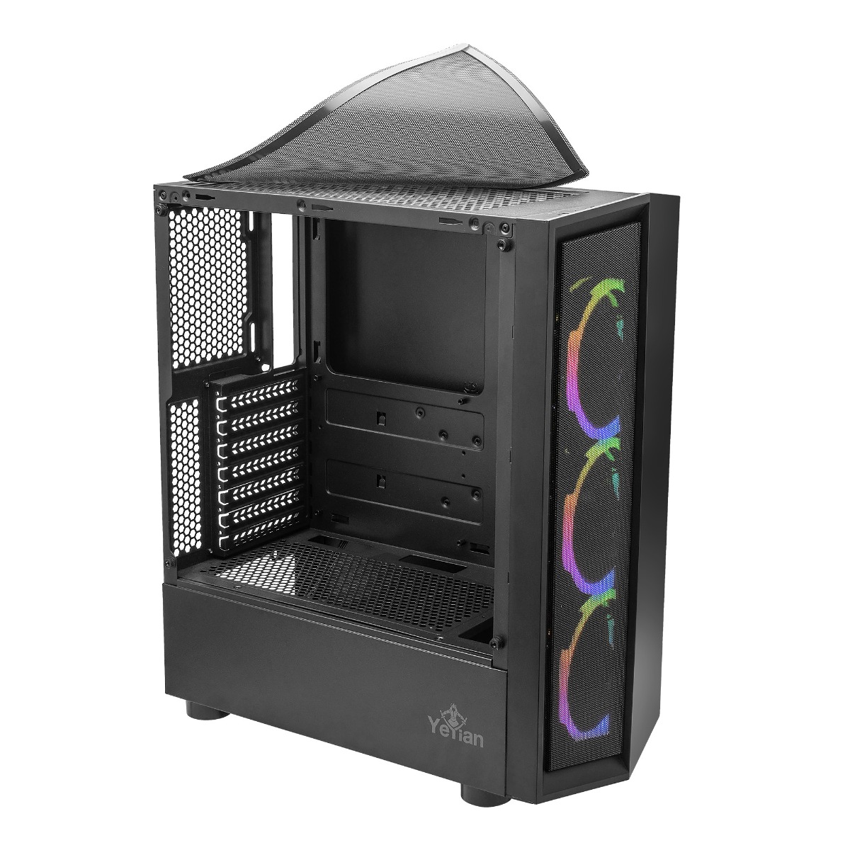 GABINETE YEYIAN GAMER YCH-ATAB-01BK VENTLE ATX 3 VENT ARGB C/T LAT