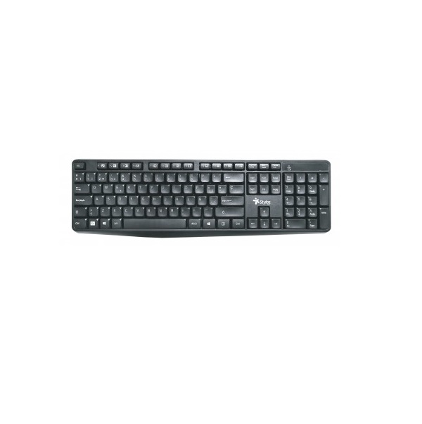 TECLADO STYLOS INALÁMBRICO 105 TECLAS, USB NANO, ESPAÑOL (STPTEC4B)