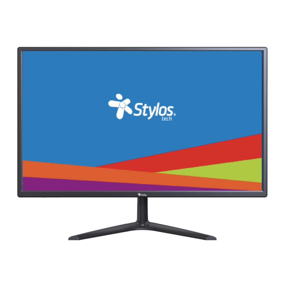 MONITOR STYLOS SMOT3 19" 60HZ 5MS LED HD HDMI VGA VESA NEGRO STPMOT3B