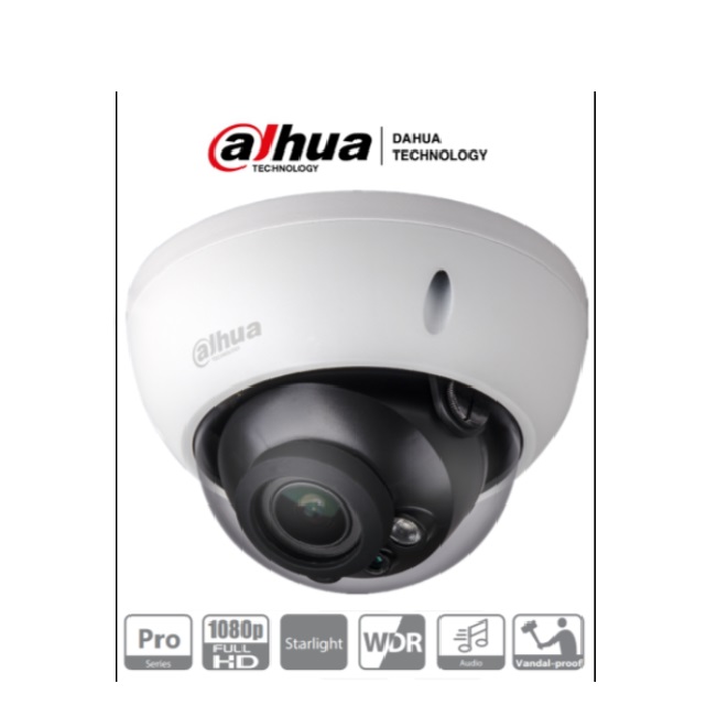 CAMARA DOMO DAHUA HDCVI 1080P 2.7 A 13.5MM IR 30 MTS IP67 ( DH-HAC-HDBW2241RN-Z-27135)