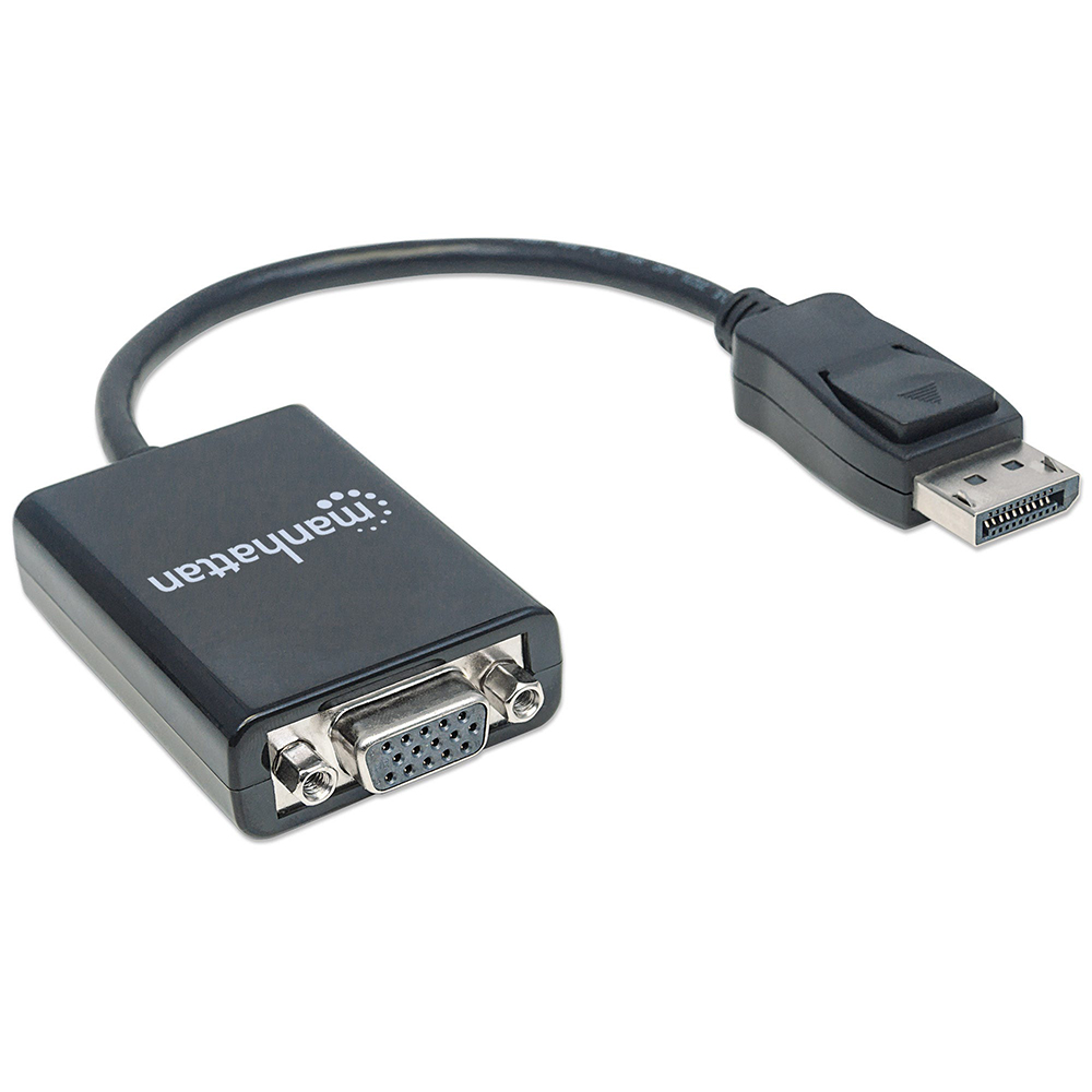 ADAPTADOR MANHATTAN DISPLAYPORT M A VGA H 15CM 151962