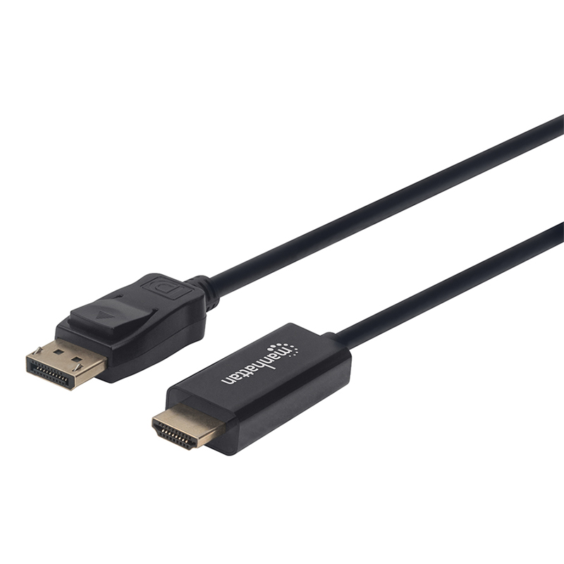 CABLE MANHATTAN DISPLAYPORT-HDMI M-M 4KA60HZ 1.0M NEGRO 153195