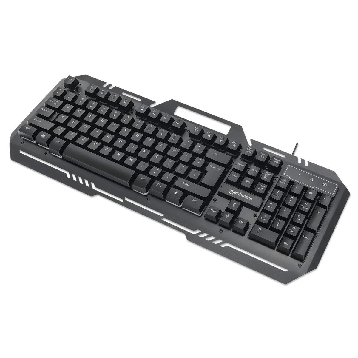 TECLADO GAMING MANHATTAN PORTA CELULAR METALICO (180610)