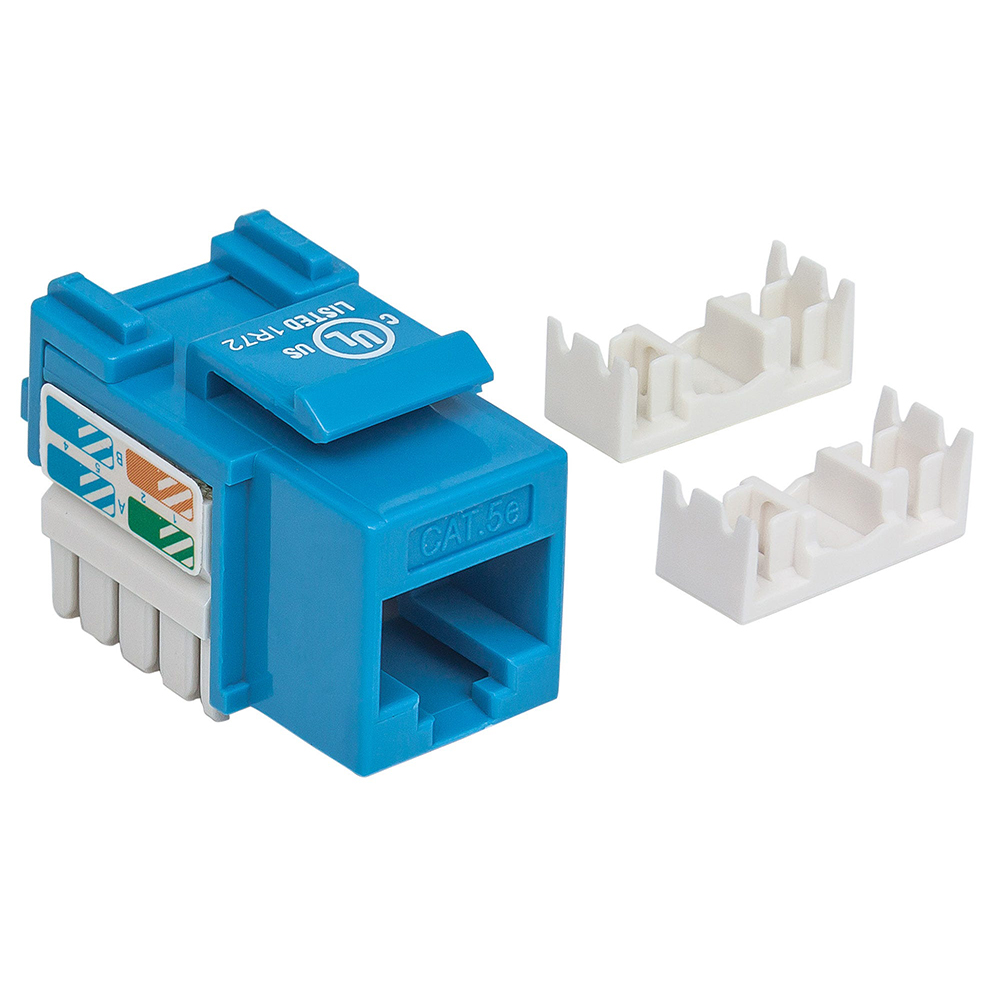 JACK DE IMPACTO UTP CAT5E CALIBRE 22 AL 26AWG INTELLINET AZUL 210546