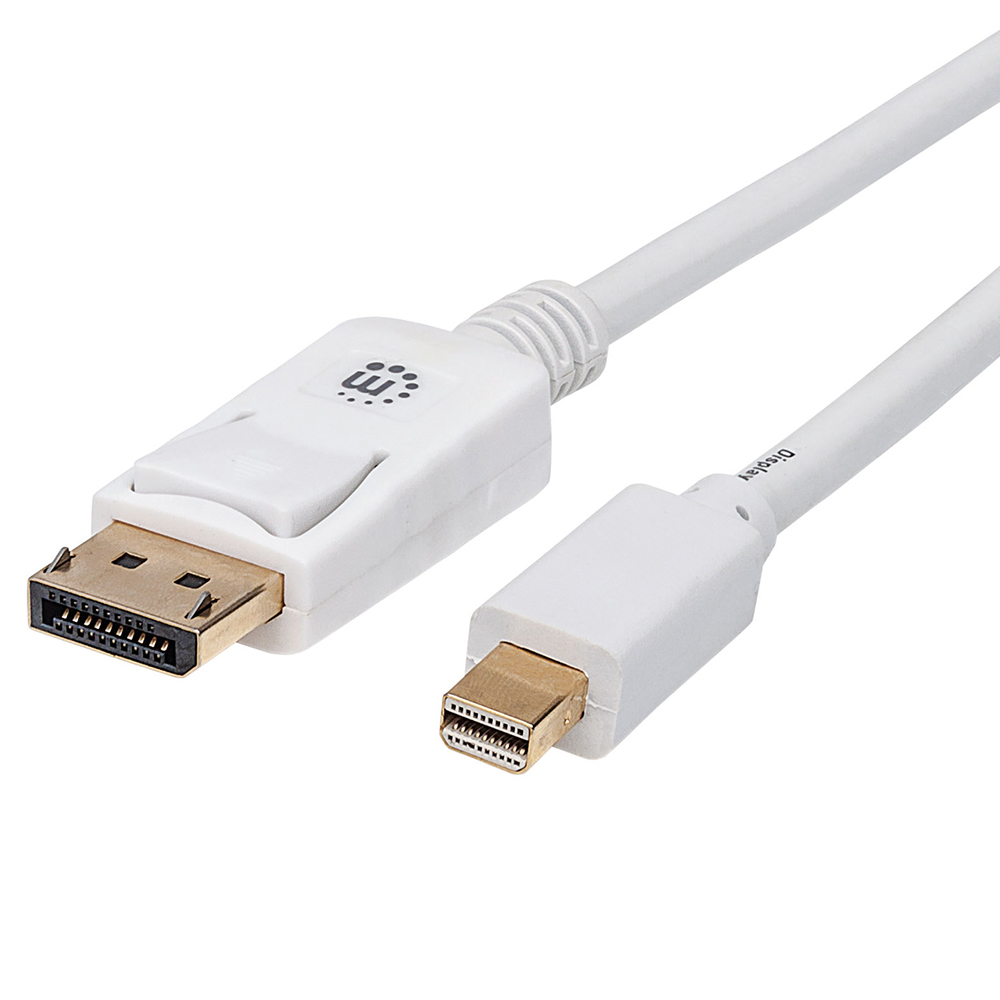 CABLE MANHATTAN DISPLAYPORT MINI 2.0M BLANCO 324748