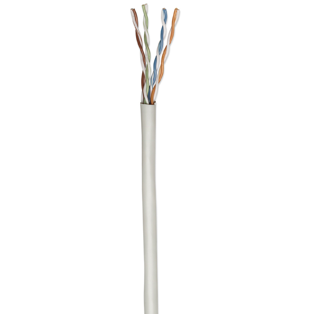 BOBINA INTELLINET CAT6 UTP 100% COBRE SOLIDA GRIS 23AWG 305 MTS 334136