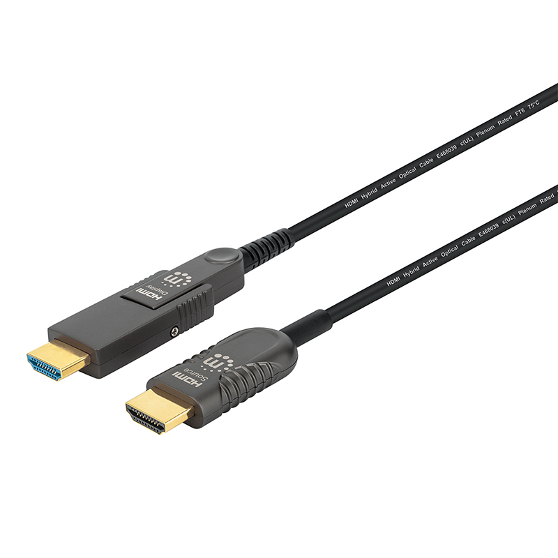 CABLE HDMI MANHATTAN FIBRA OPTICA M-M 4K 30MTS 355193