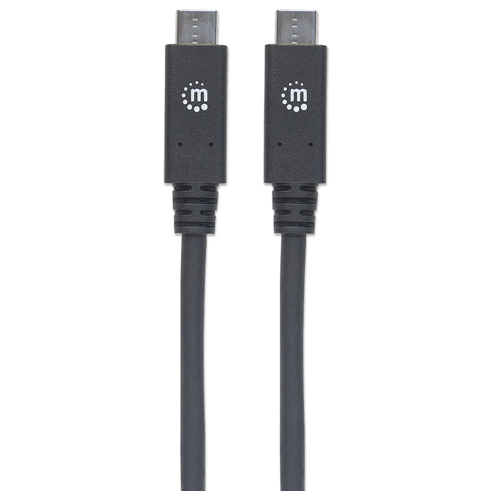 CABLE USB TIPO C 3.1 SUPER VELOCIDAD M-M 1M MANHATTAN 355223