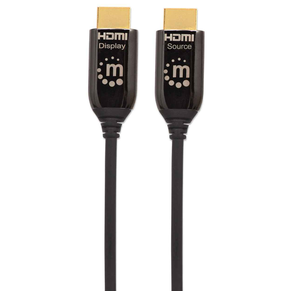 CABLE HDMI OPTICO ACTIVO PLENUM M-M 50M NEGRO MANHATTAN 355445