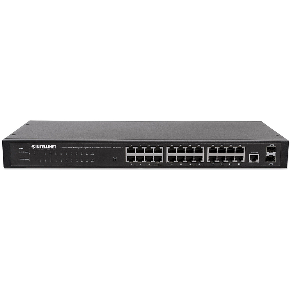 SWITCH GB 24 PTOS 19 ADMIN + 2 SFP INTELLINET 560917