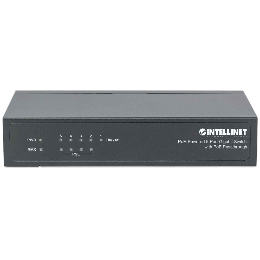 PoE SWITCH INTELLINET GIGABIT 5 PTOS 30W/PTO, 68W ESCRITORIO 561082