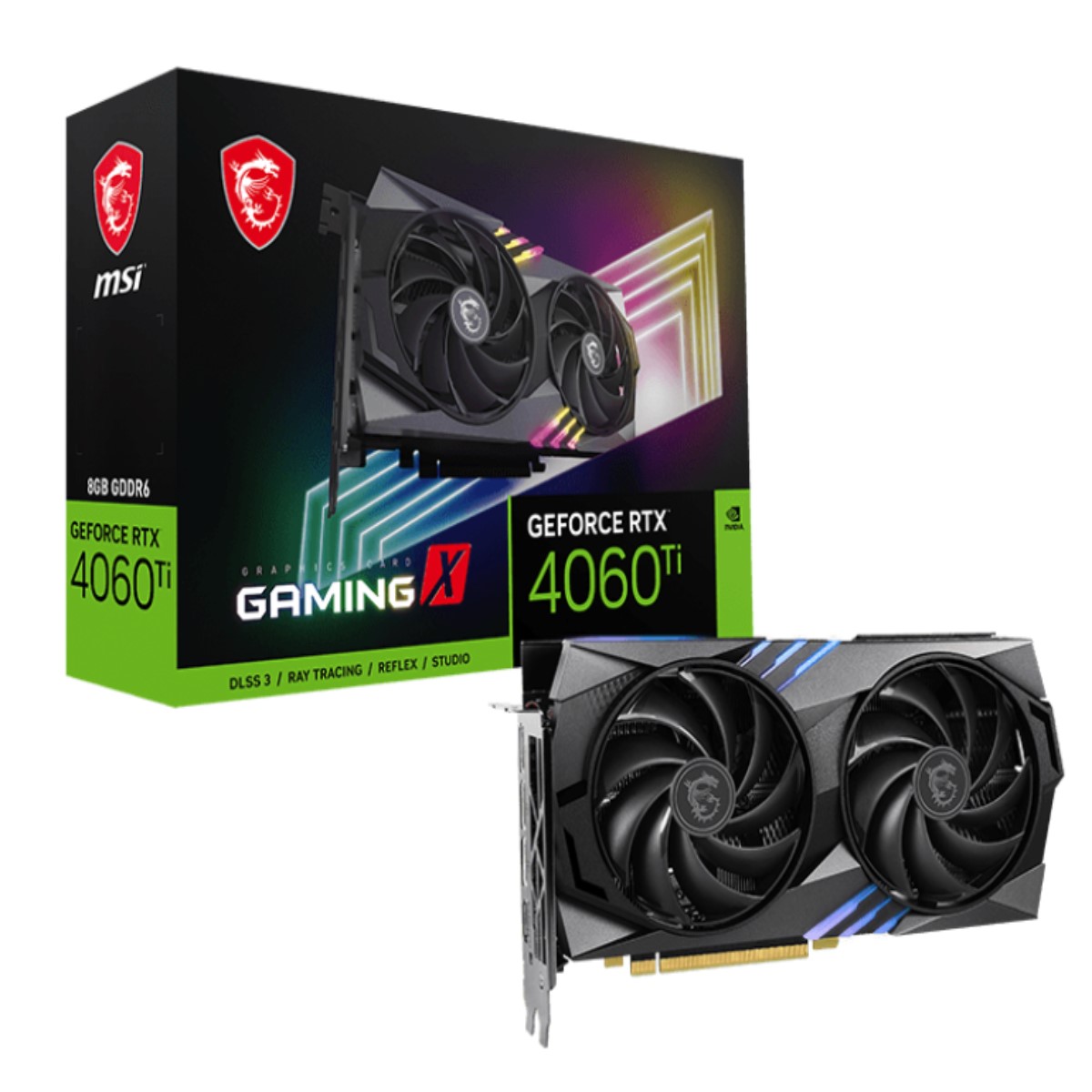 TARJETA DE VIDEO MSI NVIDIAGEFORCE RTX 4060 TI GAMING X 8G