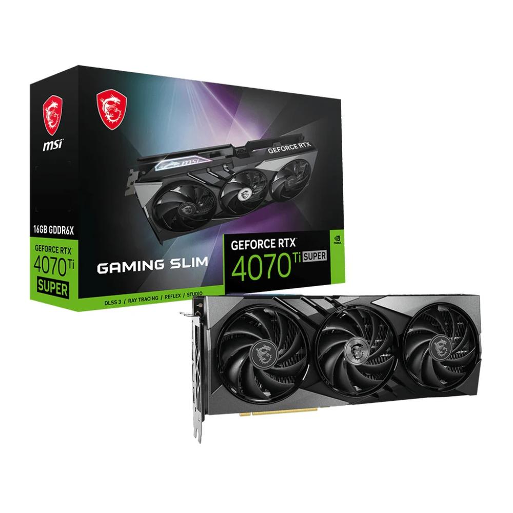 TARJETA DE VIDEO MSI GEFORCE RTX 4070 TI SUPER 16G GAMIN X SLIM