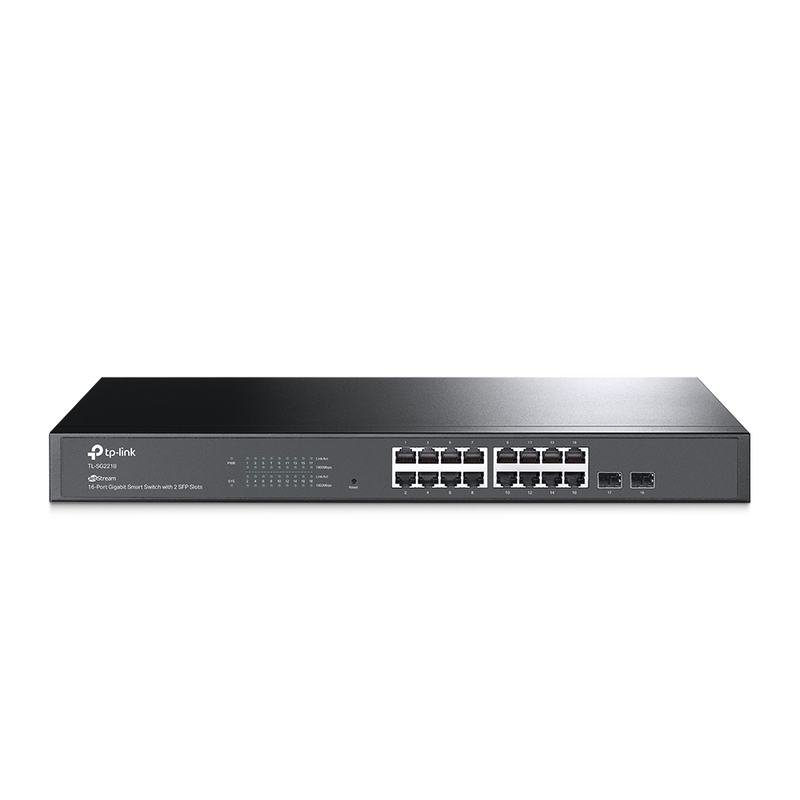 SWITCH JETSTREAM TP-LINK 16 PTOS GIGA/2 PTOS SFP /SG2218 (TL-SG2218)